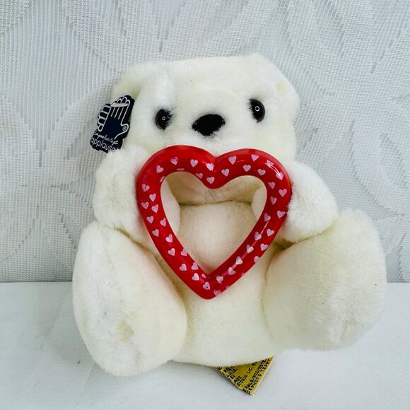 5 for $25| Applause 1986 I Love You‎ Mini White Teddy Bear 6" Plush - Picture 2 of 4
